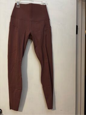 Nike High-Waist Workout Leggings in Deep Burgundy